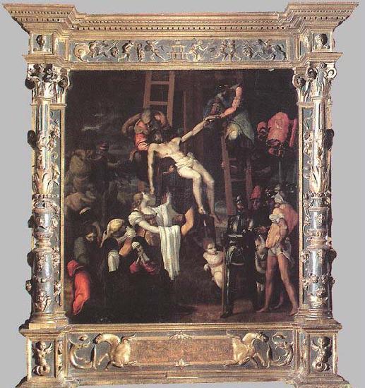 Machuca, Pedro Descent from the Cross Sweden oil painting art